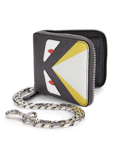 fendi mens wallets|fendi zipper wallet.